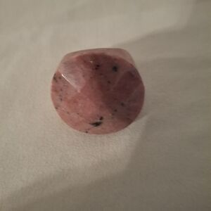Women's Rhodocrosite Faceted Ring